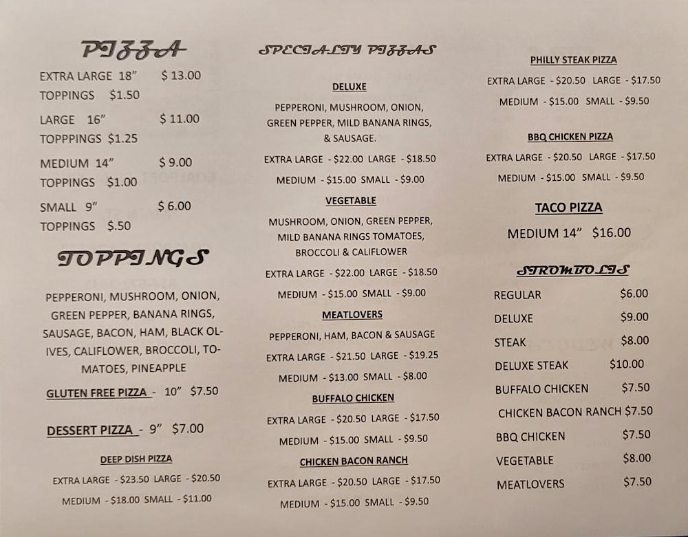Pizza King Menu image 1